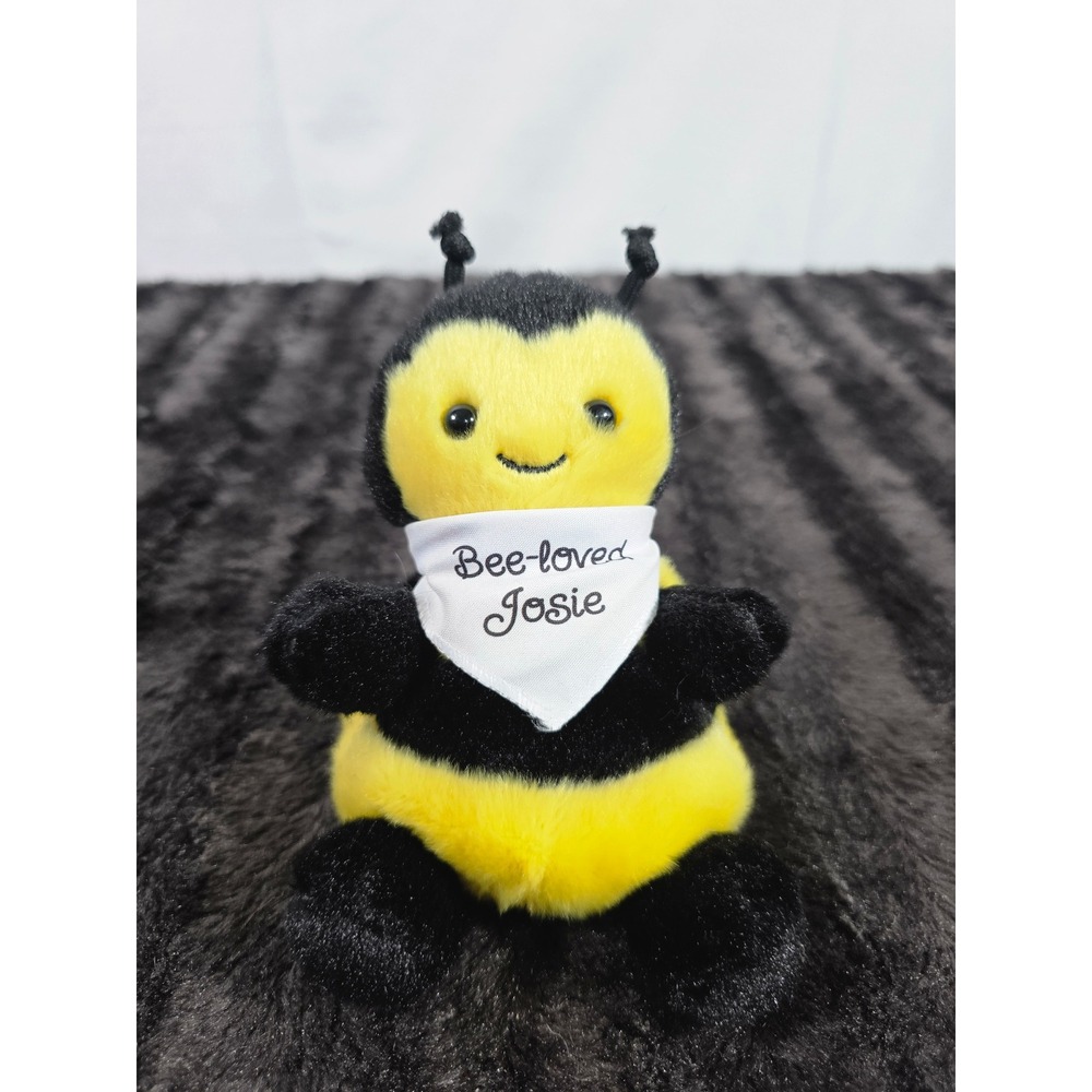 Aurora Palm Pals Bumble Bee Plush Bee-loved Josie Bandana Stuffed Animal 5 inch